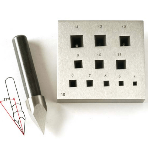 ABOCARDADOR RECTANGULAR 17º N.10/K2