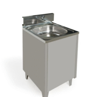 LAVAMANOS DE 1 GRIFO 50x50 INOX
