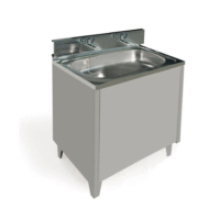 LAVAMANOS DE 2 GRIFOS INOX