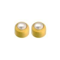 CAJA DE PENDIENTES BOTON DORADO PERLA