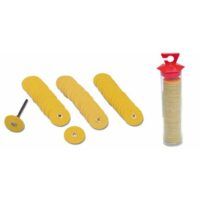 DISCO ESMERIL 22,5mm AMARILLOS BASE DE PLASTICO