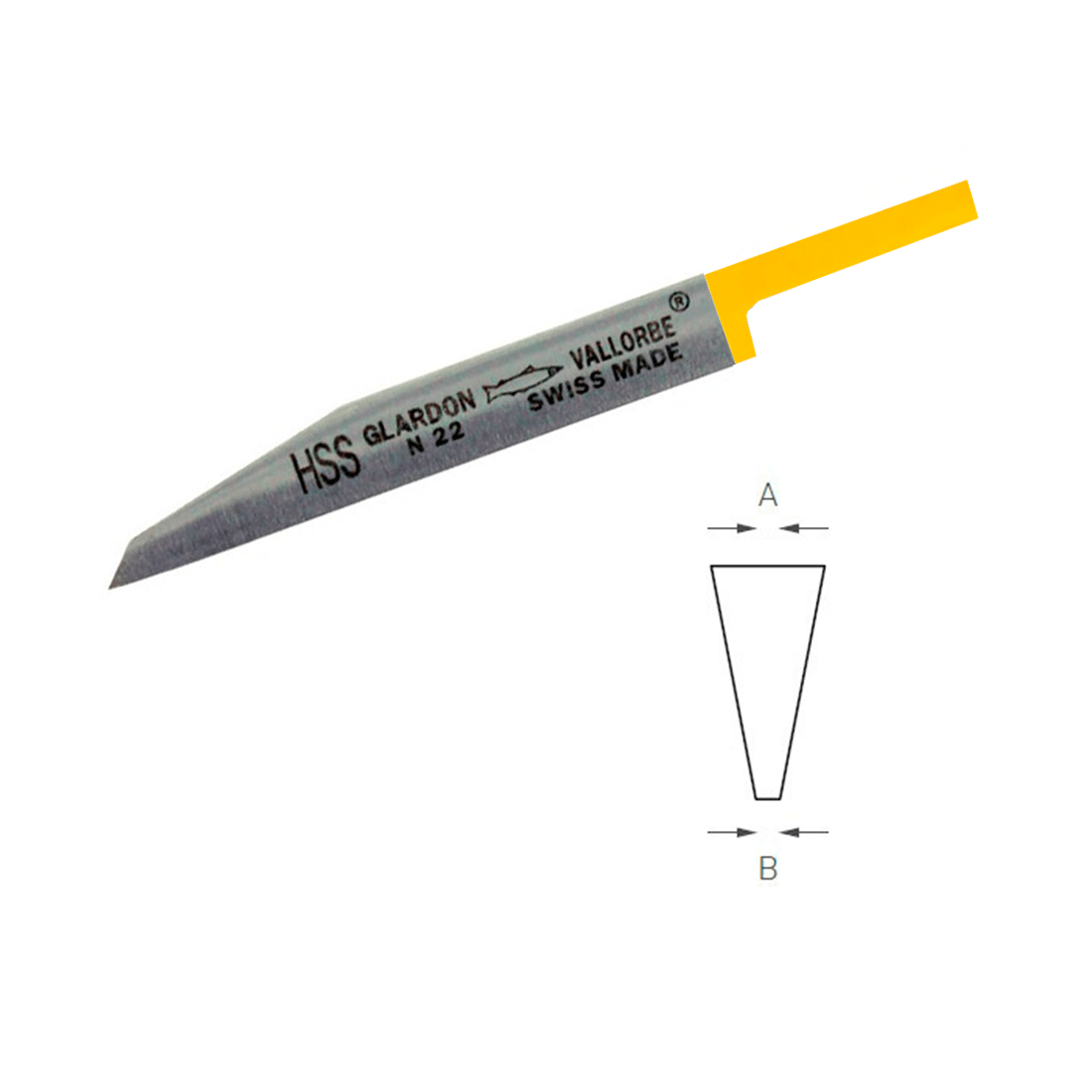 BURIL CORTO DE MAQUINA PLANO 0401-HSS